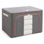 Cutie Depozitare Textil Pliabil 100L cu Capac și Fermoar — Organizare Simplă ✨📦