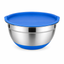 Castron Inox cu Capac și Bază Antiderapantă 22 cm — Păstrează Alimentele Proaspete! 🍴💙
