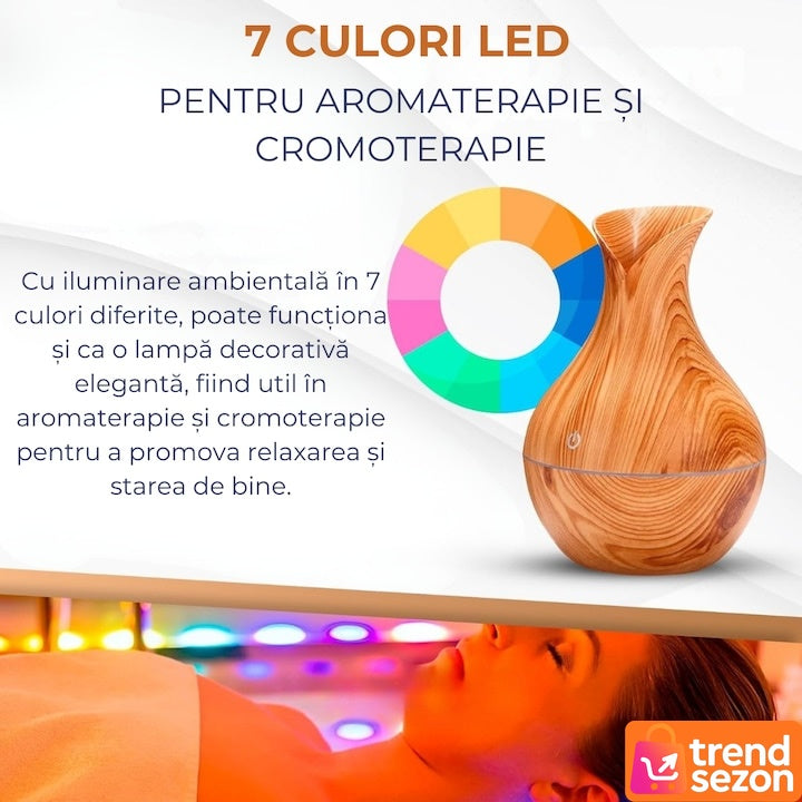Difuzor Aromaterapie cu Umidificator Forma de Vazã — Relaxare Instantanee 🌿💧 Secondary image