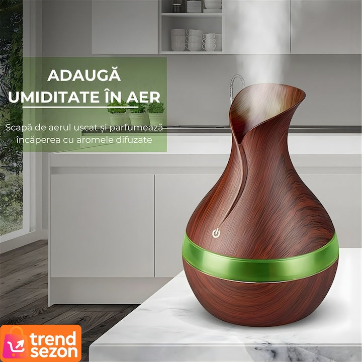 Difuzor Aromaterapie cu Umidificator în Formă de Vaz? — Relaxare și Stil 🌿✨ Secondary image