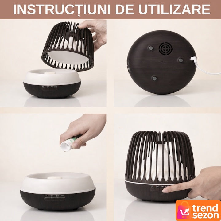 Difuzor Aromaterapie cu Lampa LED 7 Culori — Relaxare Instantanee 🌈🌿 Secondary image