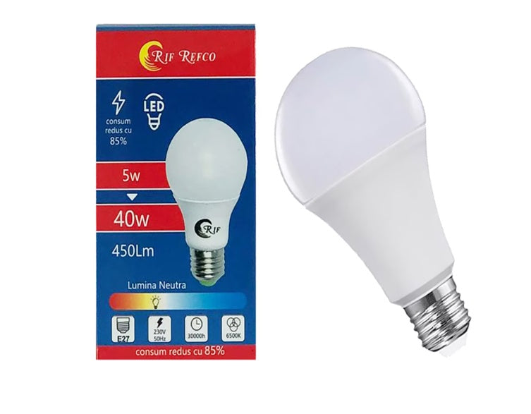 Bec LED Eficient 5W Cu Luminozitate 450 lm — Iluminat Economic 🌟💡 Secondary image