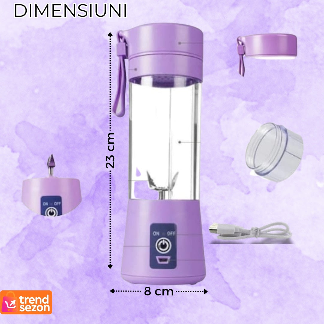 Mini Blender Electric Portabil 75 W 380 ml — Sucuri Fresh Rapid 👩🍳🍓 Secondary image