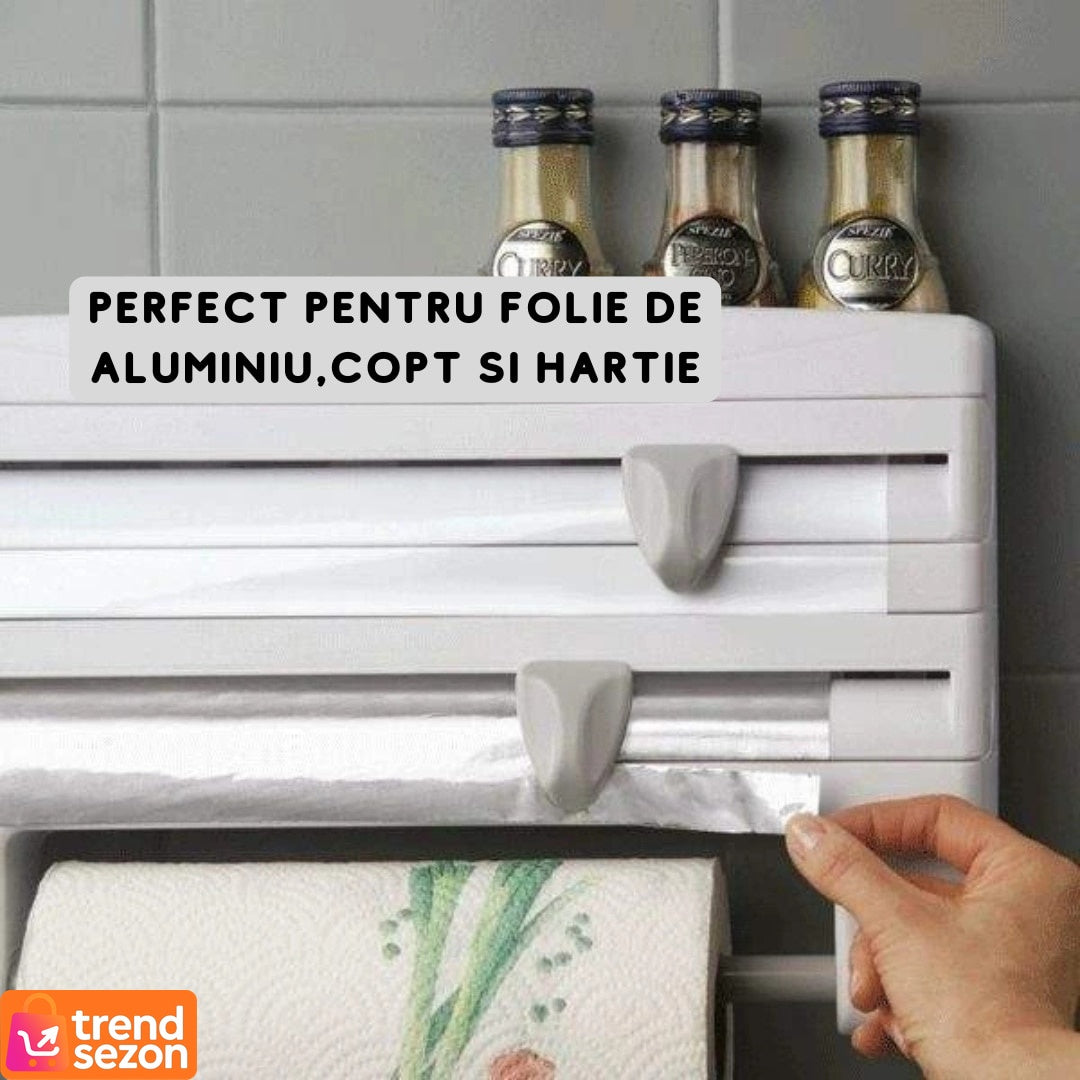 Dispenser Triplu pentru Bucătărie cu Tăiere Ușoară — Organizare Eficientă 🍽️✨ Secondary image