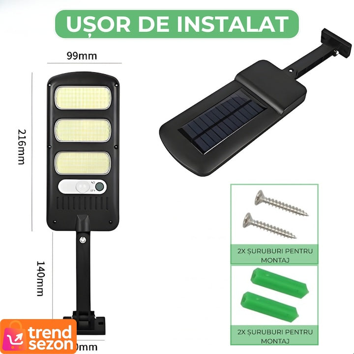 Aplica LED Solară cu Senzor de Mișcare — Iluminare Eficientă pentru Exterior 🌞💡 Secondary image