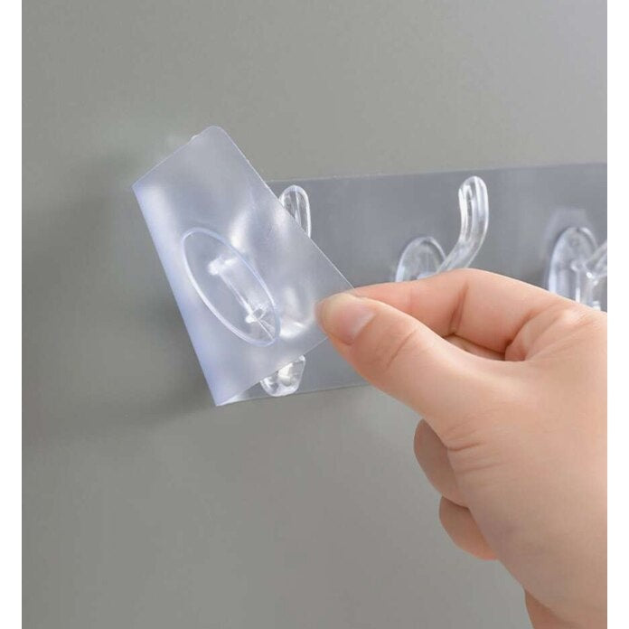 Suport pentru Perete cu 6 Carițe Transparent — Organizare Eficientă! 🧹✨ Secondary image