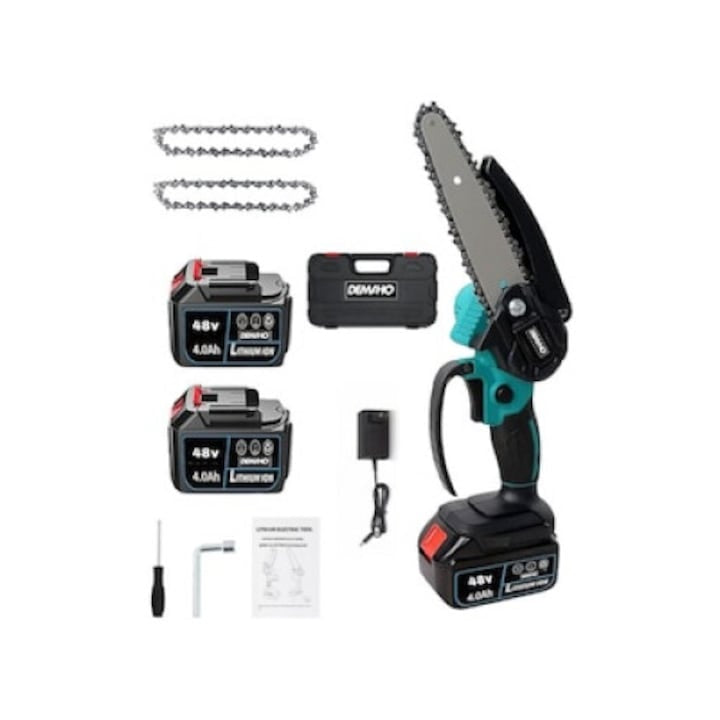 Fierăstrău Electric cu Lant Ergonomic 6 Inch — Mobilitate și Putere 21V ⚡🌳 Secondary image