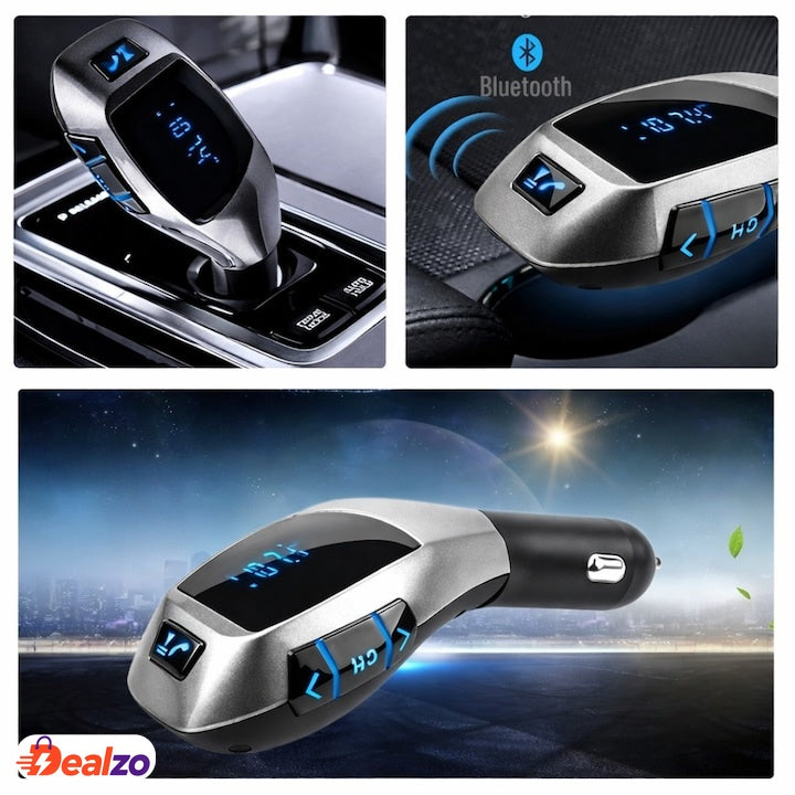 Modulator FM Bluetooth Auto cu Funcție Handsfree — Conectivitate Rapidă 🚗🎶
