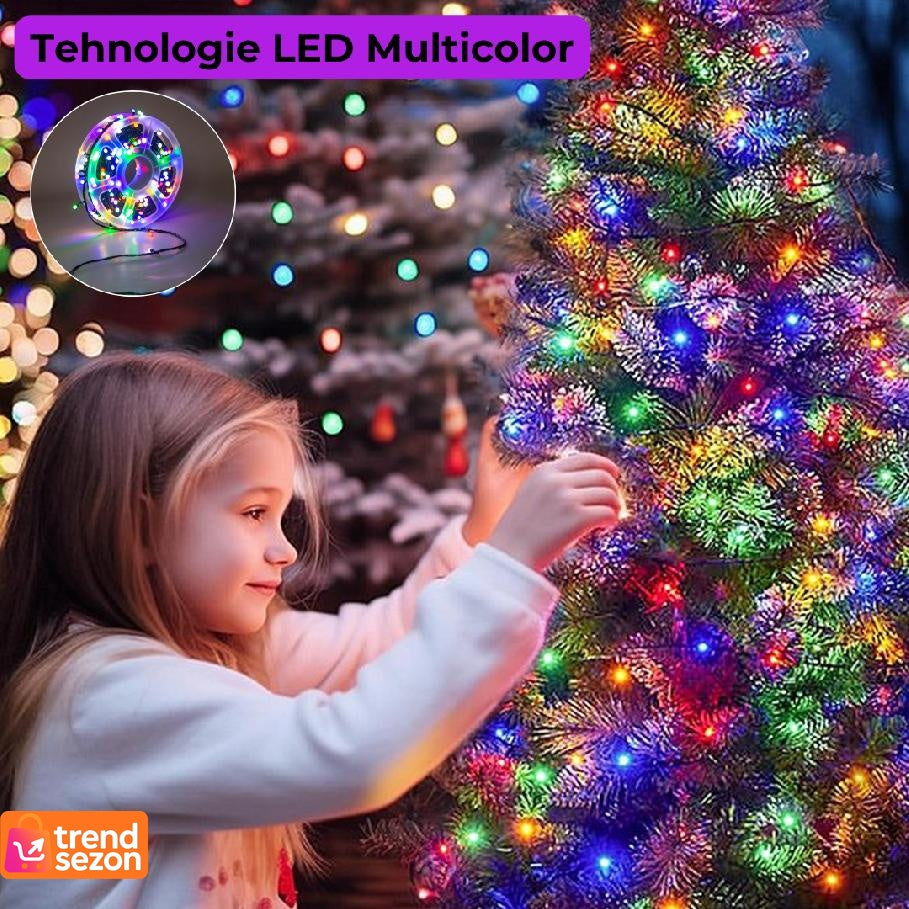 Instalație Luminoasă LED de Crăciun 50M Multicolor — Magie Festivă în Aer Liber 🎄✨ Secondary image