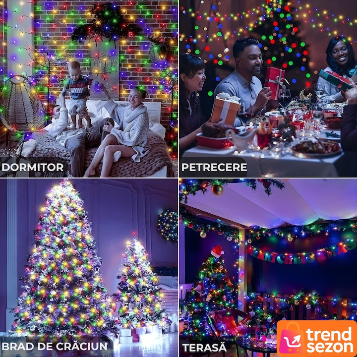 Instalatie Luminoasa cu 100 LED-uri Colorate 10 metri — Magie de Sărbători! 🎄✨ Secondary image