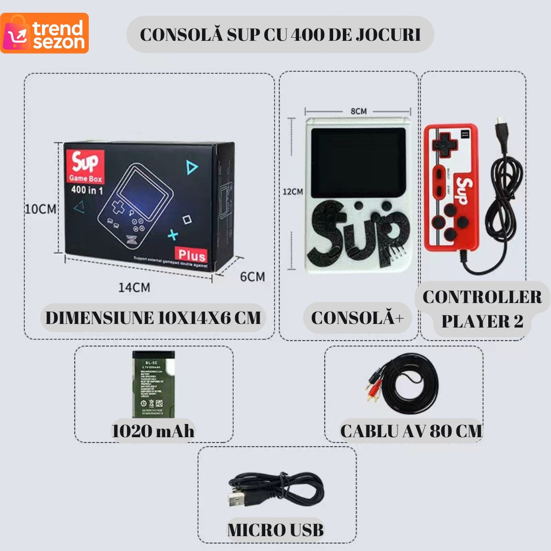 Mini Consolă Retro Portabilă 400 Jocuri — Distracție la Tine Acasă! 🎮❤️ Secondary image