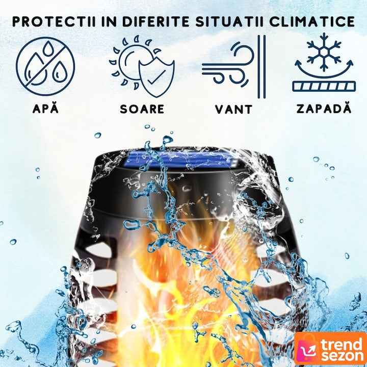 Lampa Solară Decorativă cu 72 LED-uri Efect Flacără — Atmosferă Magică în Grădină 🌟🔥 Secondary image