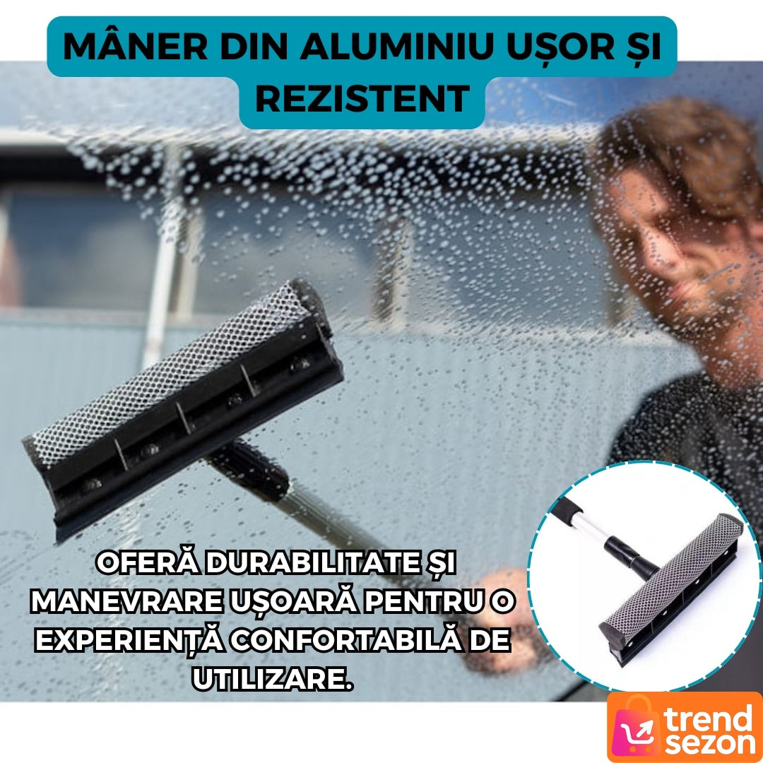 Perie Telescopică pentru Spălat Geamuri 2 în 1 — Curățare Eficientă la Înalte 🧼✨ Secondary image