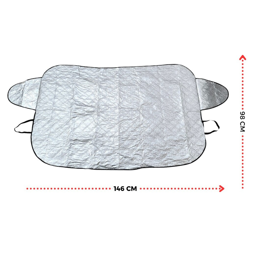 Parasolar Auto Dublu Față 98x146 cm — Protecție Totală pentru Iarnă și Vară ☀️❄️ Secondary image