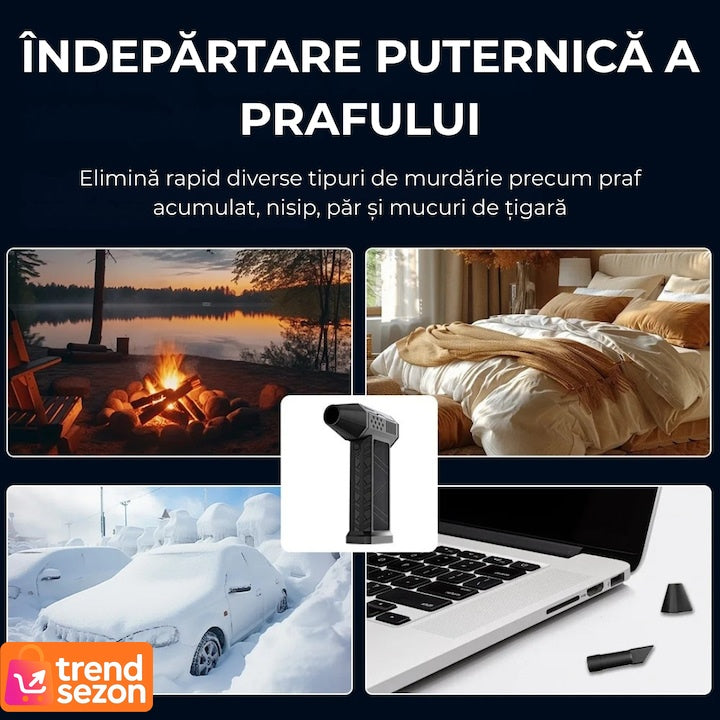 Suflanta Aer Fără Fir cu Motor Puternic 130000RPM — Curățare Eficientă 🌀💪 Secondary image