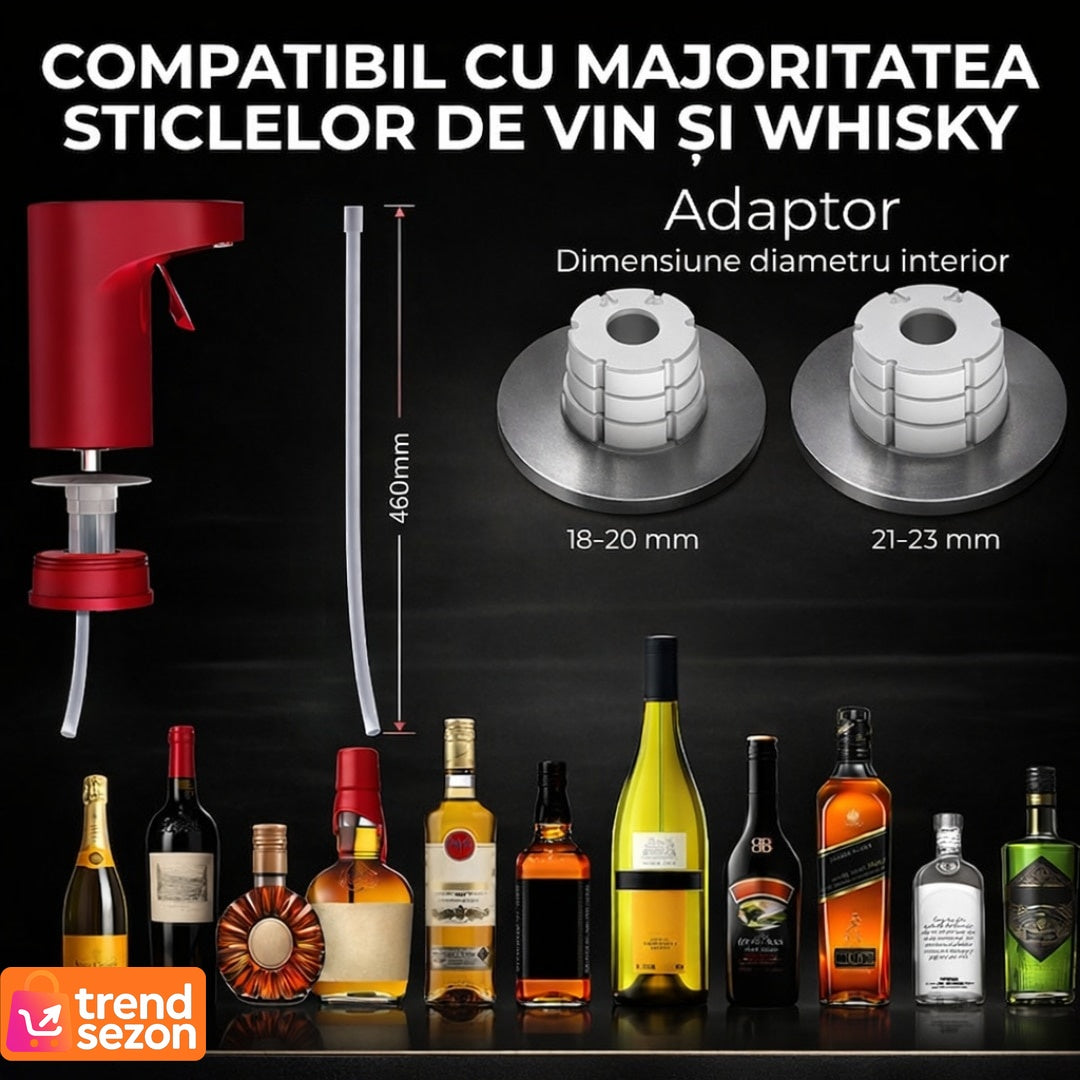 Aerator Electric cu Dozare Automată pentru Vin — Gust Intensificat Rapid! 🍷✨ Secondary image