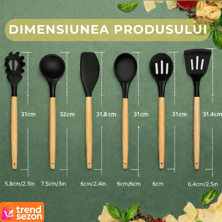 Set 20 Piese Utensile de Bucătărie cu Suport Elegant — Gătește ca un Chef! 👩🍳✨ Secondary image
