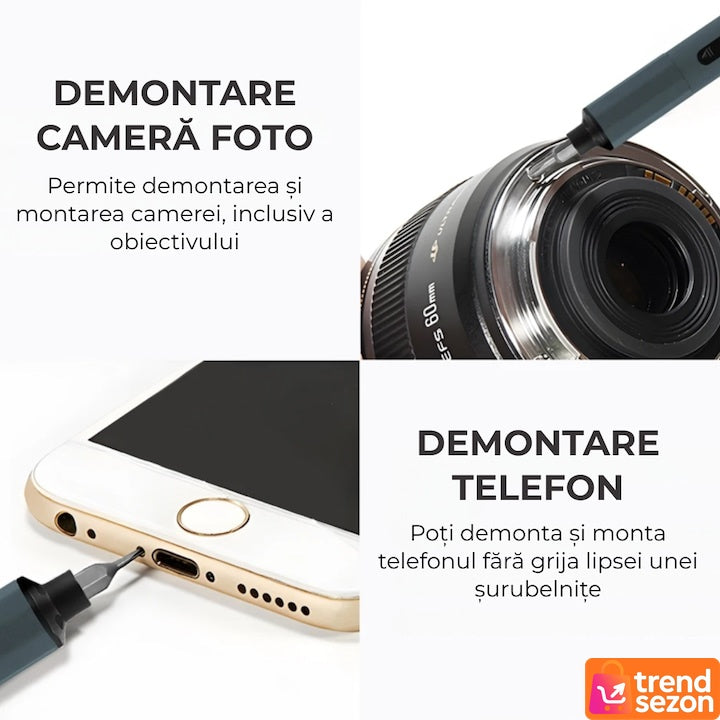 Set Surubelnite Electrice de Precizie 49 in 1 — Reparatii Fara Efort 🔧✨ Secondary image