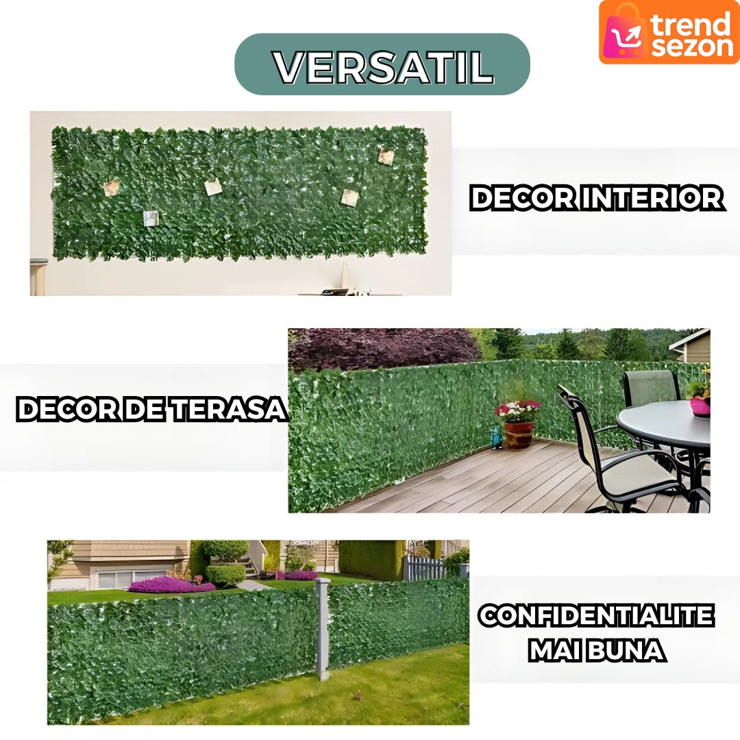 Gard Artificial cu Frunze Verzi Tip Iedera 300x100 cm — Intimitate Elegantă 🌿✨ Secondary image