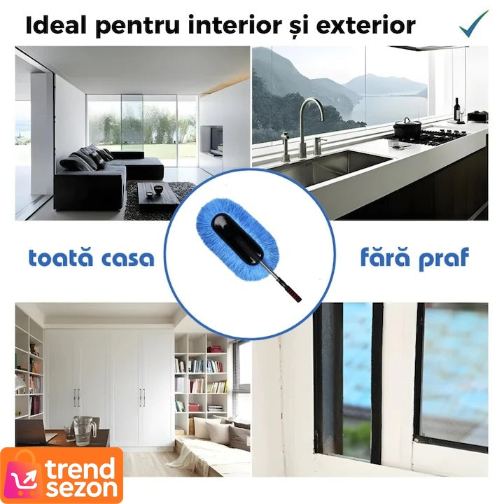 Pamatuf Auto cu Maner Telescopic din Microfibra — Curățare Fără Zgârieturi 🚗✨ Secondary image