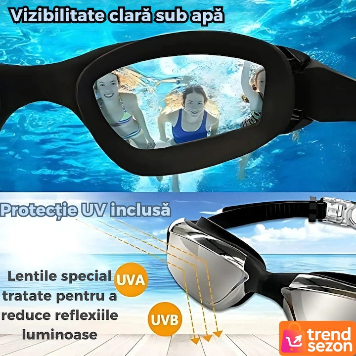 Set Înot Ochelari cu Protecție UV + Dopuri Urechi și Bonetă — Distracție în Siguranță! 🌊🐬 Secondary image