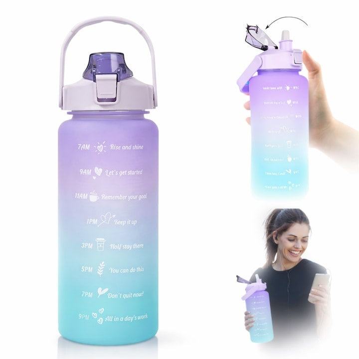 Bidon Fitness Multicolor 2L — Hidratare Cât mai Ușor! 💧✨ Secondary image