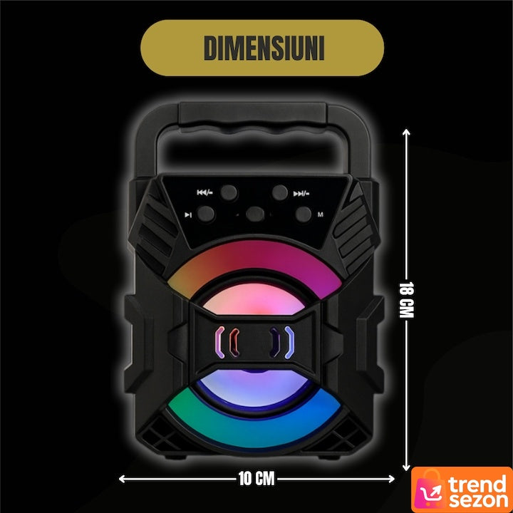 Boxă Portabilă cu Lumini RGB și Bass Puternic — Muzică Oriunde! 🎶✨ Secondary image