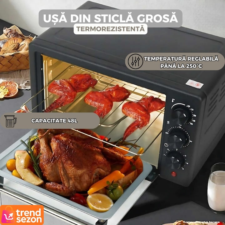 Cuptor Electric Compact 48L 2600W — Gătește Rapid și Ușor 🍗🔥 Secondary image