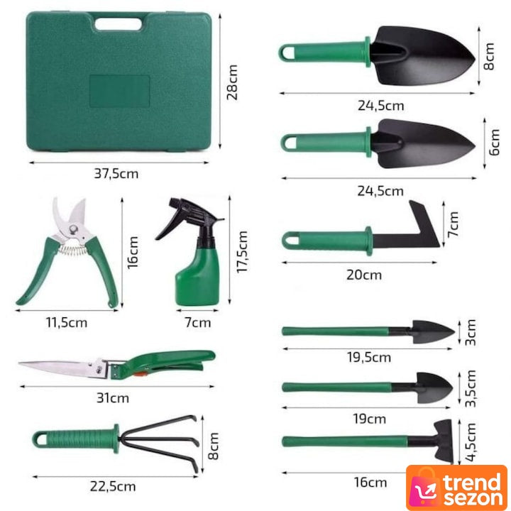 Set Gradinarit 10 Piese din Inox și Plastic — Tehnici Eficiente de Îngrijire 🌱🌼 Secondary image
