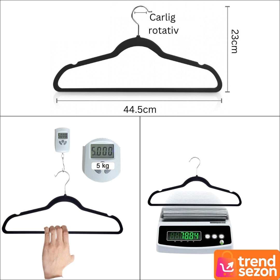 Set 16 Umerase Catifea Antialunecare Slim cu Bara Pantaloni — Garderobă Ordonață 🌟👗 Secondary image