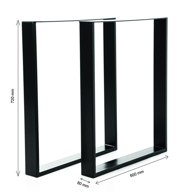 Set 2 Picioare Metalice pentru Masă, Design Industrial Modern — Stabilitate și Stil 🖤✨ Secondary image