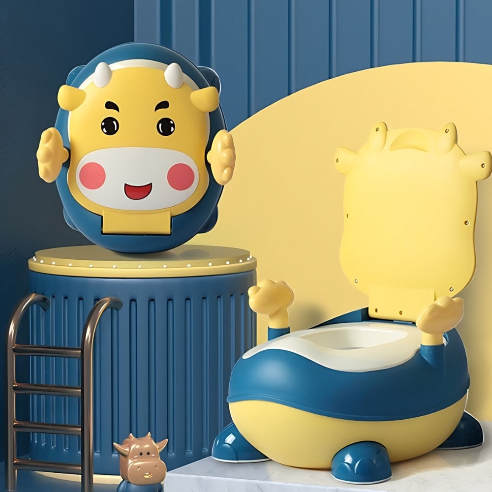 Olita Copii cu Design Vacuta și Manere — Învățare Igienică Distractivă 🐄💛 Secondary image