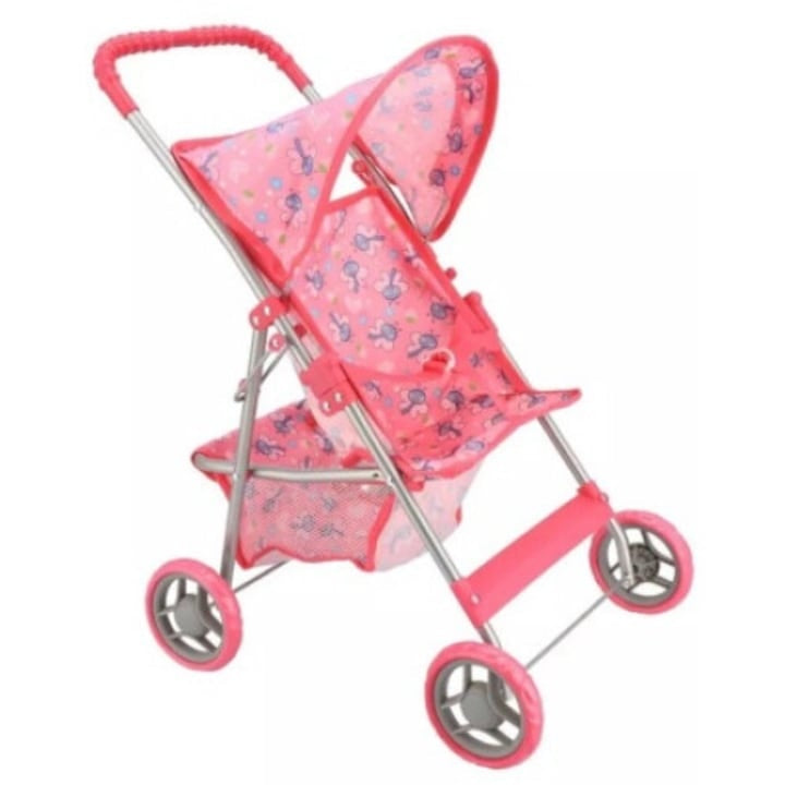 Căruț Pliabil pentru Păpuși cu Design Floral — Distracție Garantată! 🌸🛒 Secondary image