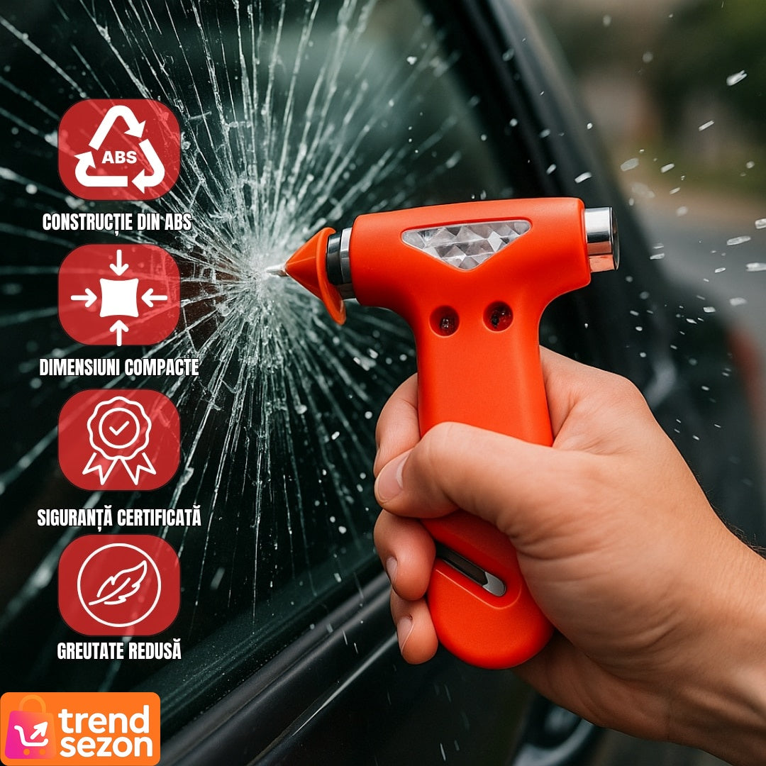 Ciocan de Urgență Auto 3 în 1 — Siguranță Maximală pe Drum! 🚗🔨 Secondary image