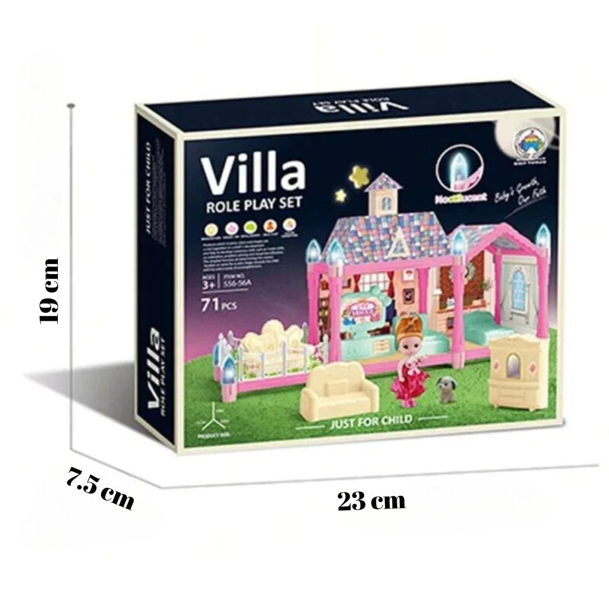 Casă de Joc cu Iluminare Nocturnă — 71 Piese Creative ✨🏡 Secondary image