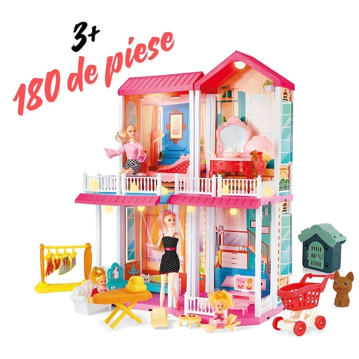 Casuta pentru Papusi 180 Piese Multicolore — Joacă Creativă și Distractivă 🎨🏠 Secondary image
