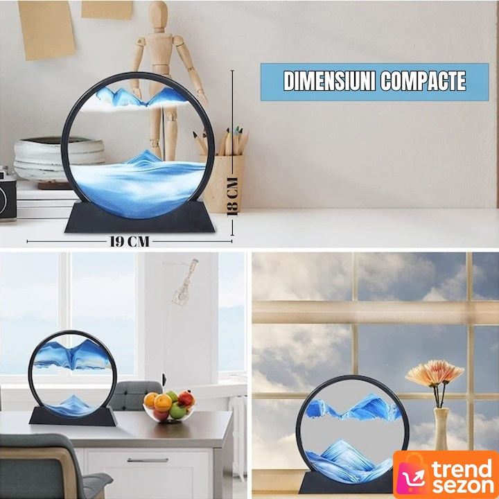 Obiect Decorativ cu Efect 3D din Nisip Albastru — Atmosferă Relentantă 🌊✨ Secondary image