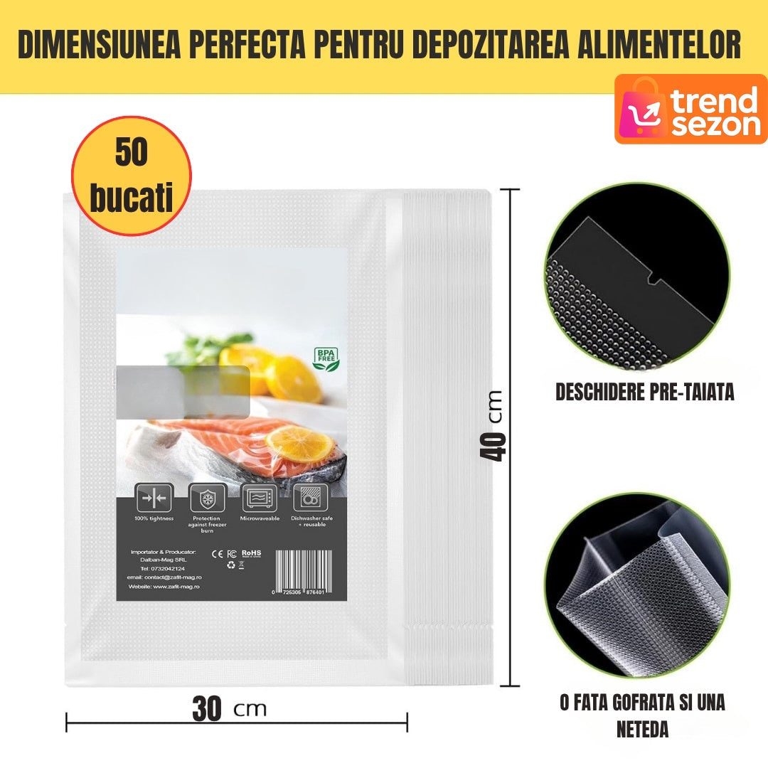 Set Pungi Vidat Reutilizabile 30x40 cm - Prospetime Garantată 🥗❄️ Secondary image