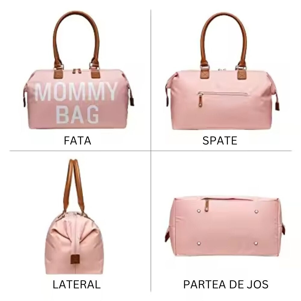 Geantă Maternitate Elegantă cu 2 Gentuțe Incluse — Organizare Perfectă 👶💖 Secondary image