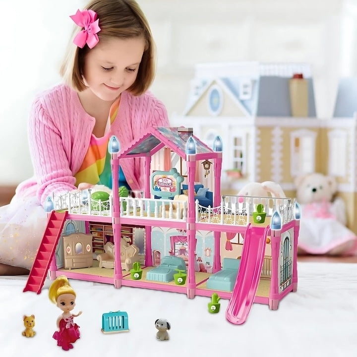 Casă de Păpuși cu Mobilier și Accesorii Incluse — Aventuri Imaginative! 🏰🌈 Secondary image