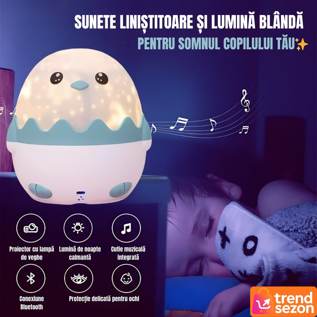 Lampa de Veghe Pinguin cu Muzică și Proiecții Colorate — Creați Magie Nocturnă! 🌟🐧 Secondary image