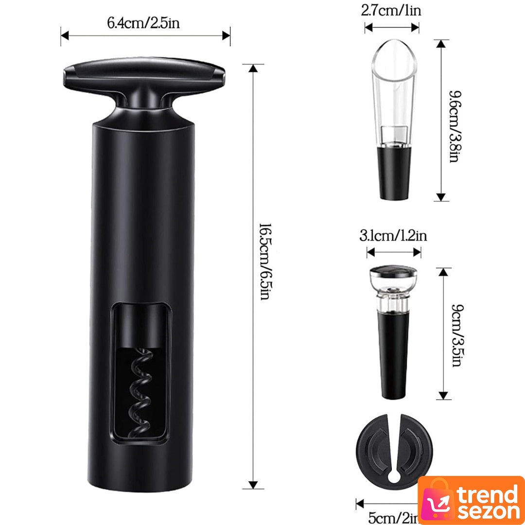 Set Tirbuson Elegant 2-in-1 cu Taietor Folie și Dop Vacuum — Perfect pentru Vinuri 🍷✨ Secondary image