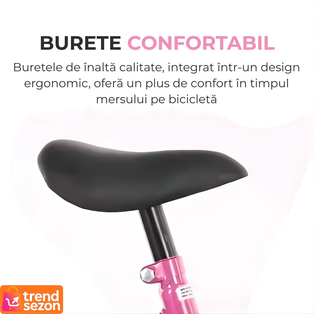 Bicicletă Copii 12 Inch cu Roti Ajutătoare — Distracție în Siguranță 🚴♀️💖 Secondary image
