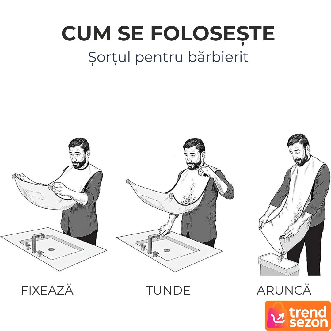 Pelerină Impermeabilă pentru Tuns cu Ventuze — Ușor de Folosit! ✂️🖤 Secondary image