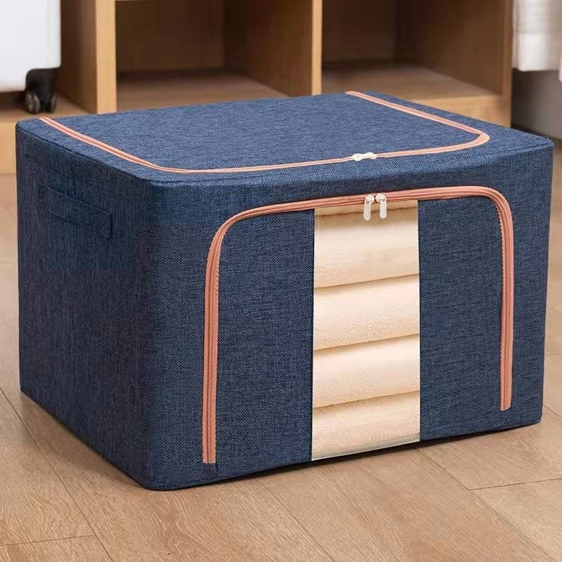 Cutie Pliabilă din Material Textil 66L cu Fermoar și Fereastră Transparentă — Organizare Perfectă! 📦✨ Secondary image