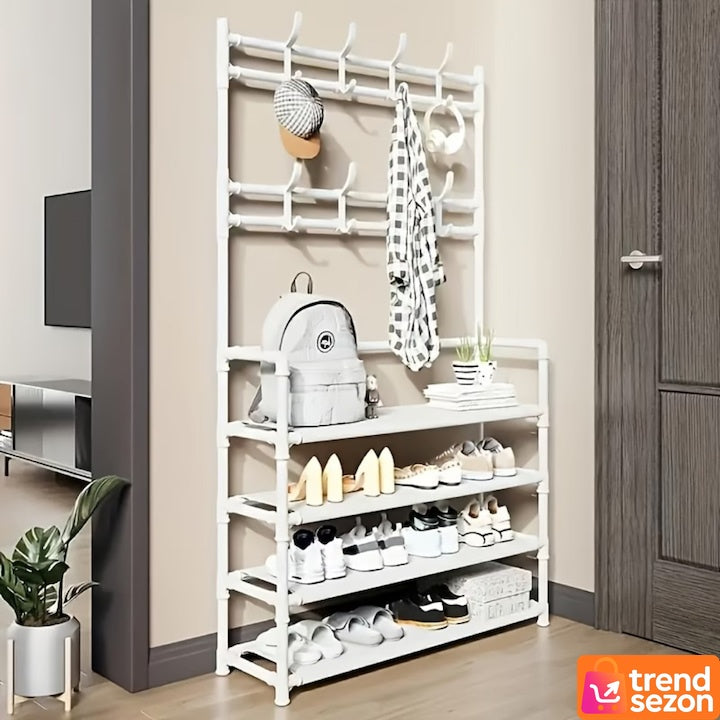 Cuier Multifuncțional cu Rafturi Spațioase — Organizare Perfectă! 🧥👠 Secondary image