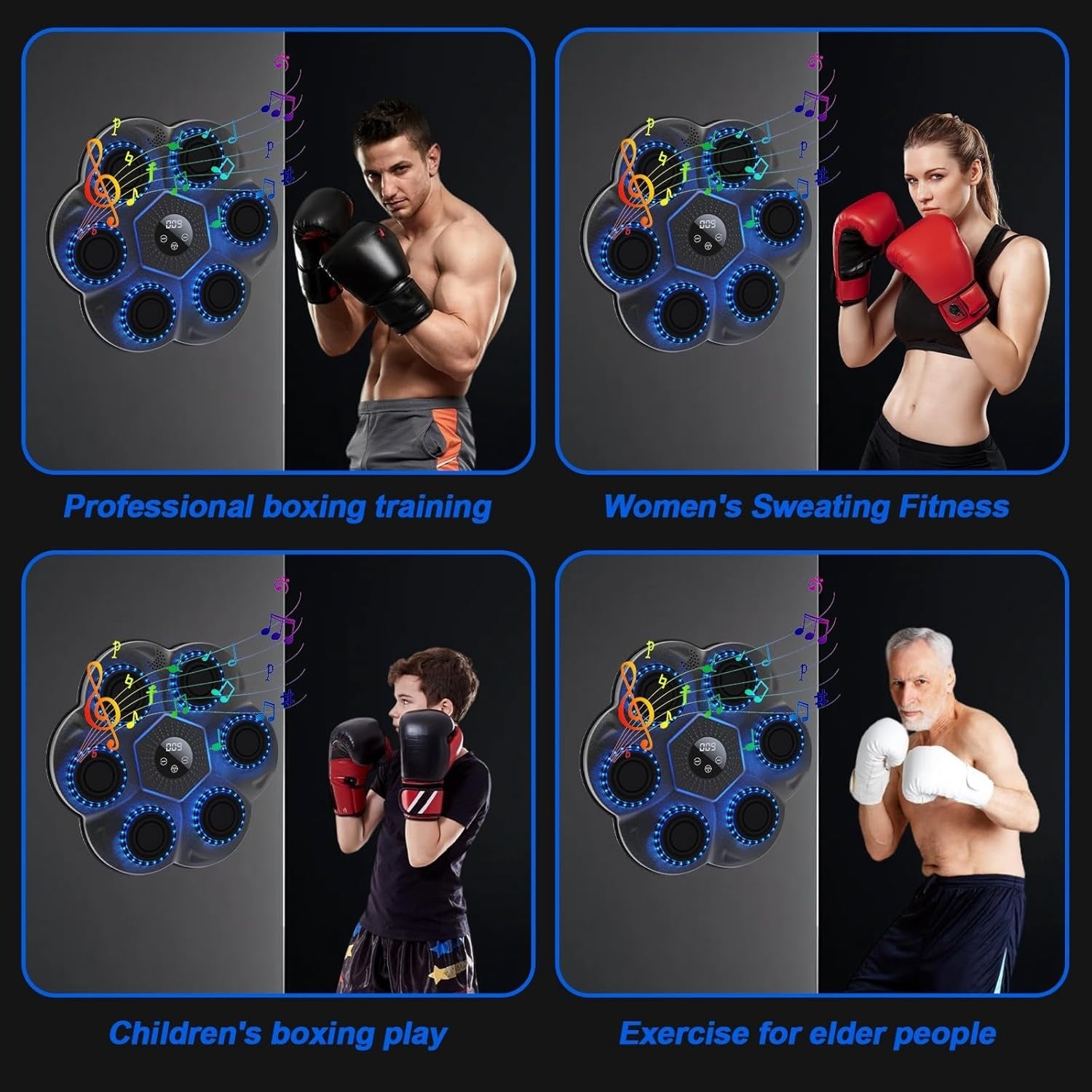Placă de Box Interactivă cu Muzică și LED-uri — Antrenamente Distractive! 🎶💪 Secondary image