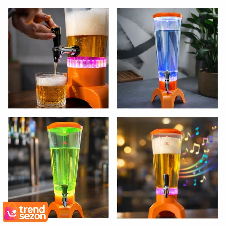 Decantor Modern cu Boxă Bluetooth și LED Colorat — Distracție Garantată! 🎉🍻 Secondary image