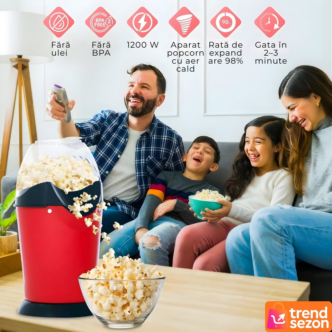 Aparat de Preparat Popcorn Fără Ulei 1200W — Snack Sănătos Rapid 🍿✨ Secondary image