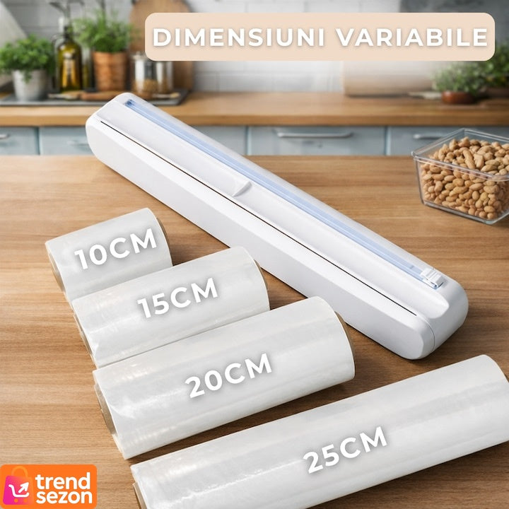 Dispenser Folie Alimentară Compact cu Lama Ascunsă — Tăiere Preciză 🥗✨ Secondary image